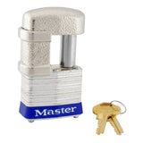 Master Lock 37 Shrouded Laminated Steel Padlock 1-9/16" Wide