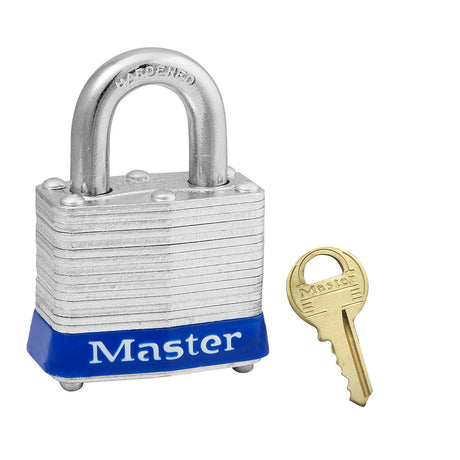 Master Lock 3 Laminated Steel Padlock 1-9/16" Wide