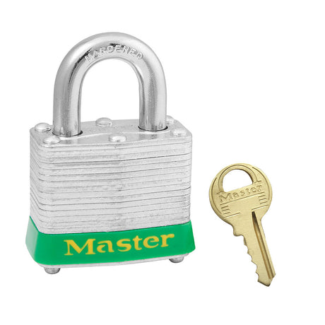 Master Lock 3 Laminated Steel Padlock 1-9/16" Wide