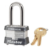 Master Lock 3 Laminated Steel Padlock 1-9/16" Wide