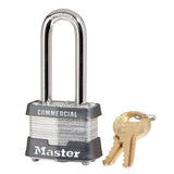 Master Lock 3 Laminated Steel Padlock 1-9/16" Wide