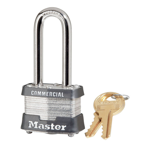 Master Lock 3 Laminated Steel Padlock 1-9/16" Wide