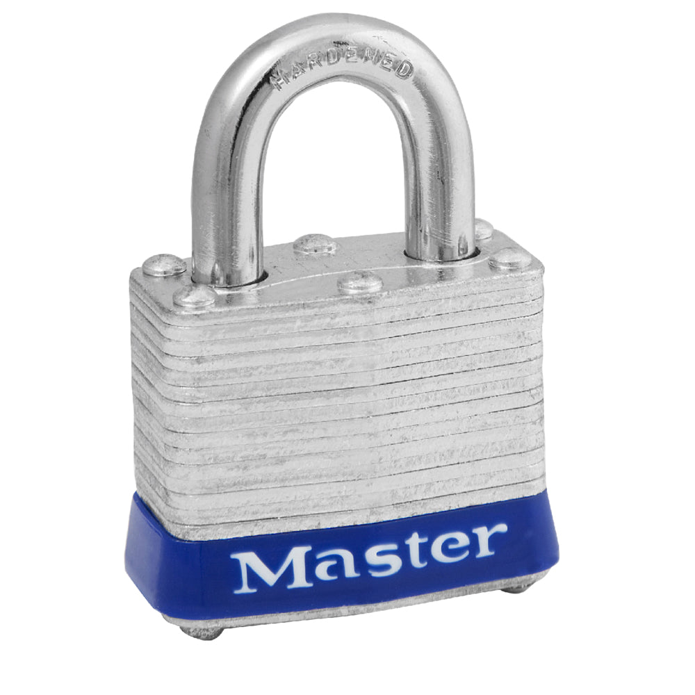 Master Lock 3UP Laminated Steel Padlock, Universal Pin 1-9/16" Wide