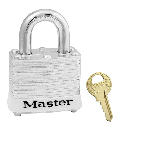 Master Lock 3 Laminated Steel Padlock 1-9/16" Wide