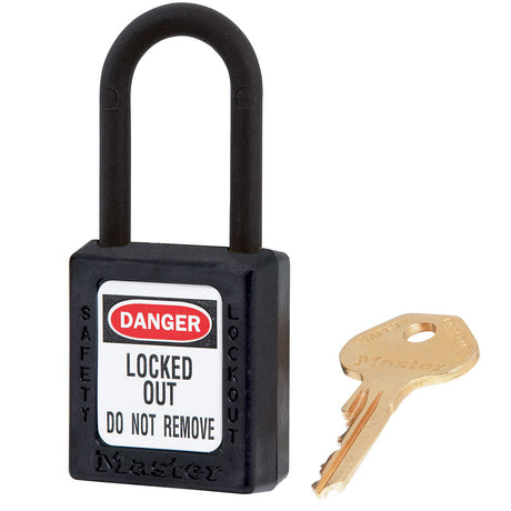 Master Lock 406 Dielectric Zenex™ Thermoplastic Safety Padlock, 1-1/2" Wide with 1-1/2" Tall Nylon Shackle