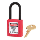 Master Lock 406 Dielectric Zenex™ Thermoplastic Safety Padlock, 1-1/2" Wide with 1-1/2" Tall Nylon Shackle