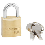 Master Lock 4120 V-Line Brass Padlock 3/4" Wide