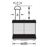 Master Lock 443 Laminated Steel Vending and Meter Padlock 1-9/16" Wide