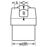 Master Lock 6327 ProSeries® Shrouded Laminated Steel Rekeyable Padlock 2-5/8" Wide