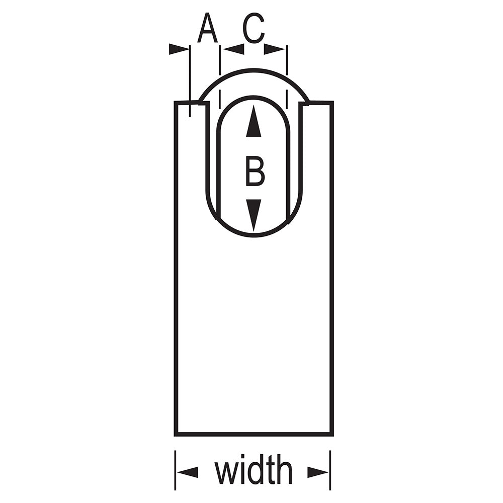 Master Lock 7045 ProSeries® Shrouded Solid Steel Rekeyable Padlock 1-3/4" Wide