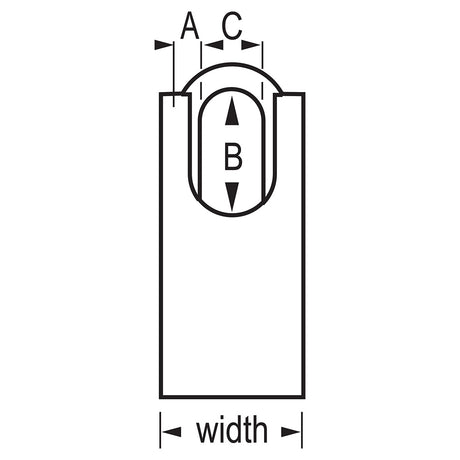 Master Lock 7045 ProSeries® Shrouded Solid Steel Rekeyable Padlock 1-3/4" Wide
