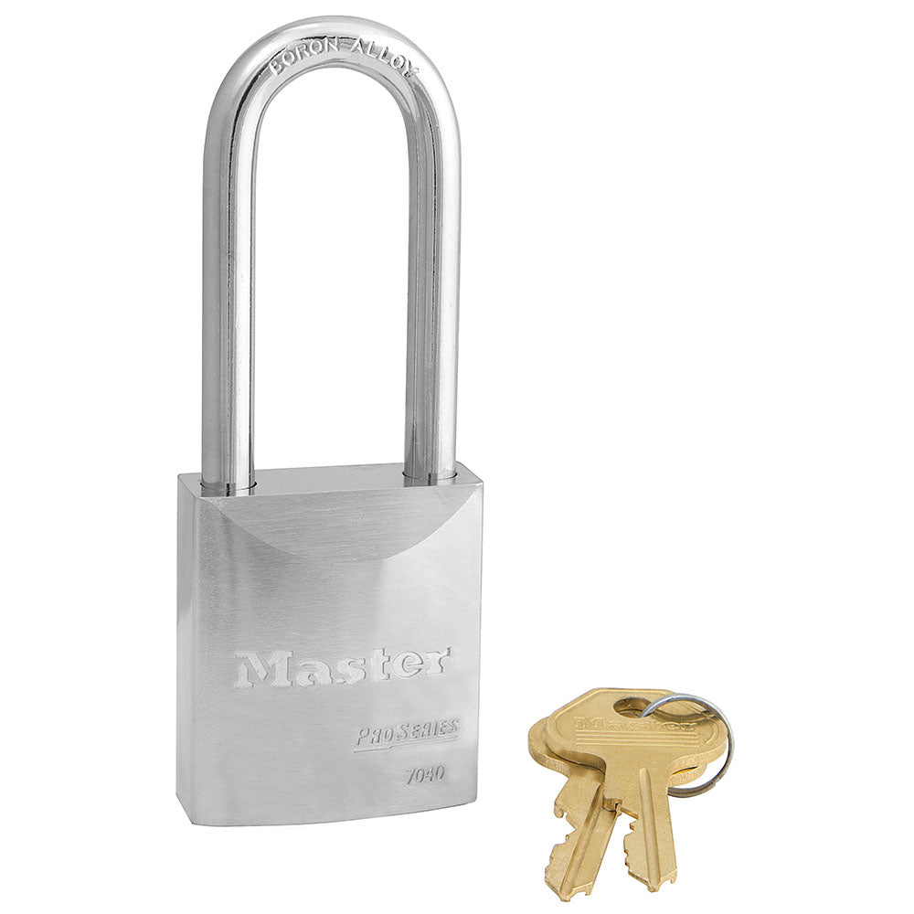 Master Lock 7040 ProSeries® Solid Steel Rekeyable Padlock 1-3/4" Wide