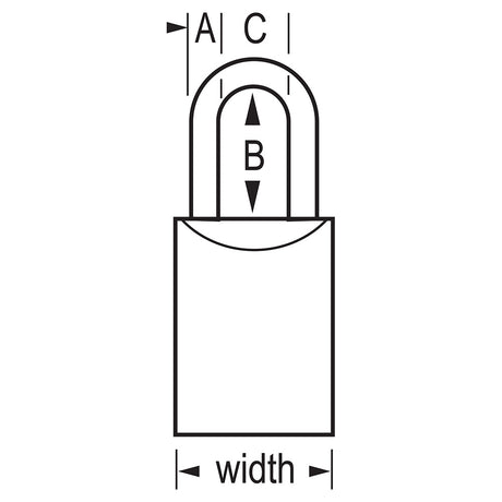 Master Lock 7035 ProSeries® Solid Steel Rekeyable Padlock 1-9/16" Wide