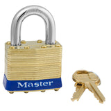 Master Lock 82 Laminated Brass Padlock 1-3/4" Wide