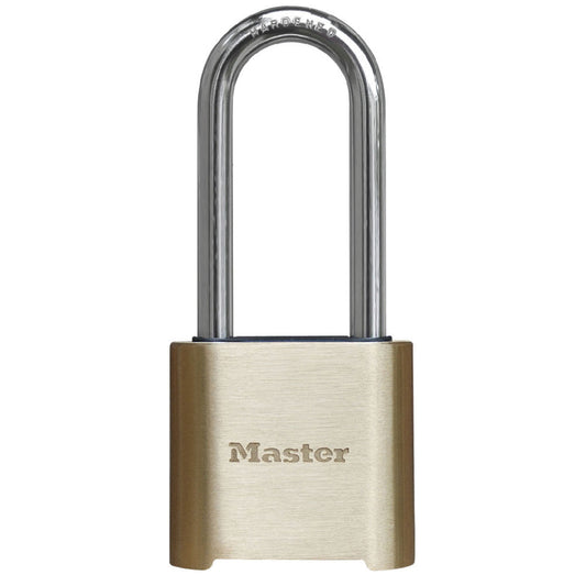 Master Lock 975 Resettable Combination Brass Padlock 2in (51mm) Wide-Combination-Master Lock-975LH