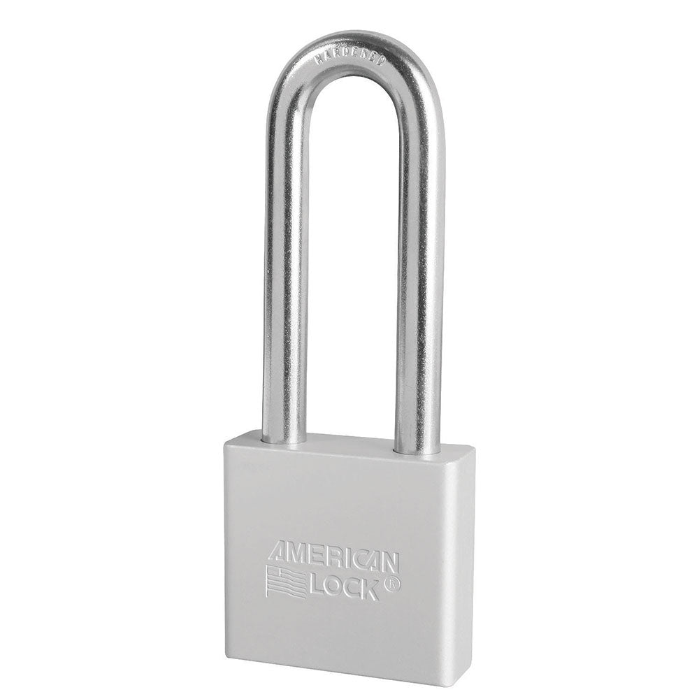 American Lock A1307 2" Solid Aluminum Rekeyable Padlock with 3" Shackle