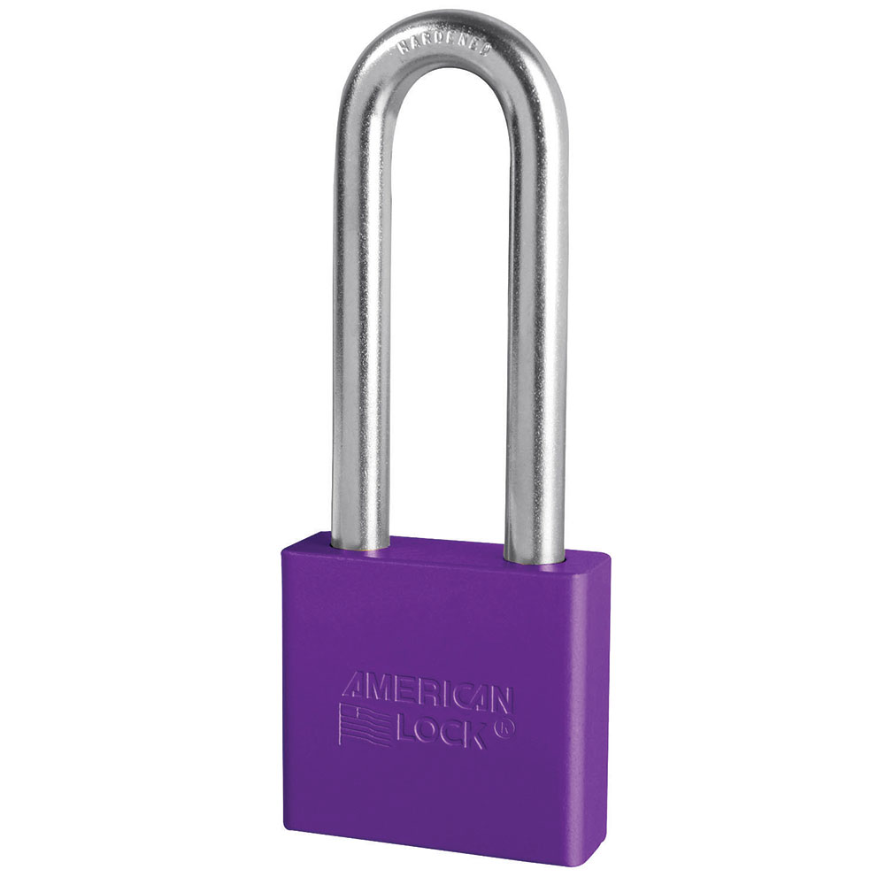 American Lock A1307 2" Solid Aluminum Rekeyable Padlock with 3" Shackle