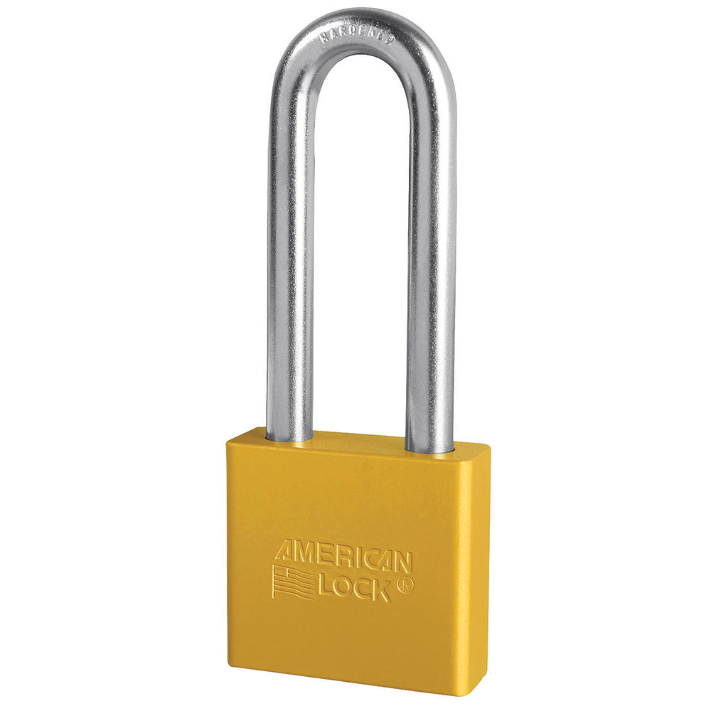 American Lock A1307 2" Solid Aluminum Rekeyable Padlock with 3" Shackle