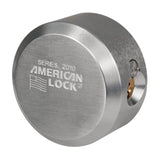 American Lock A2010 Solid Steel Rekeyable 6-Flat Back Hidden Shackle Padlock 2-7/8" Wide