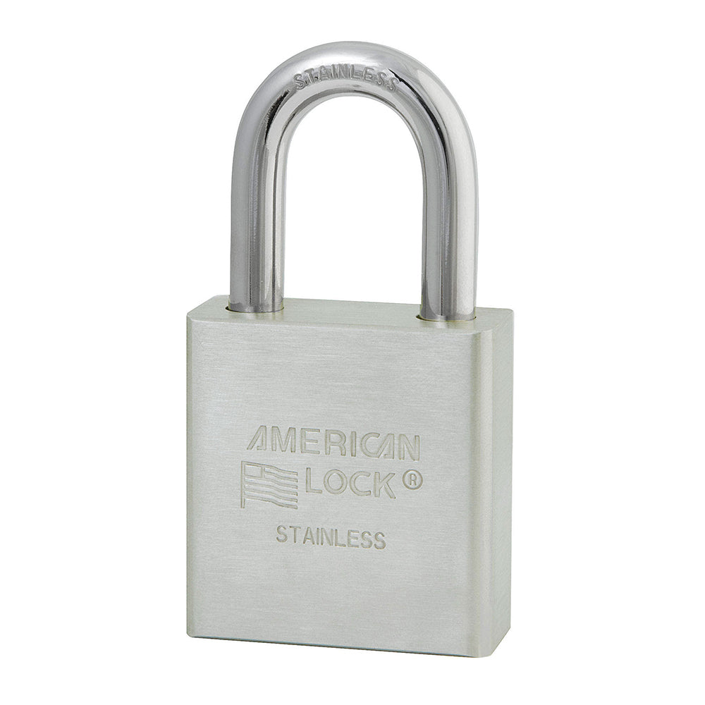 American Lock A5400 Solid Stainless Steel Padlock 1-3/4" Wide
