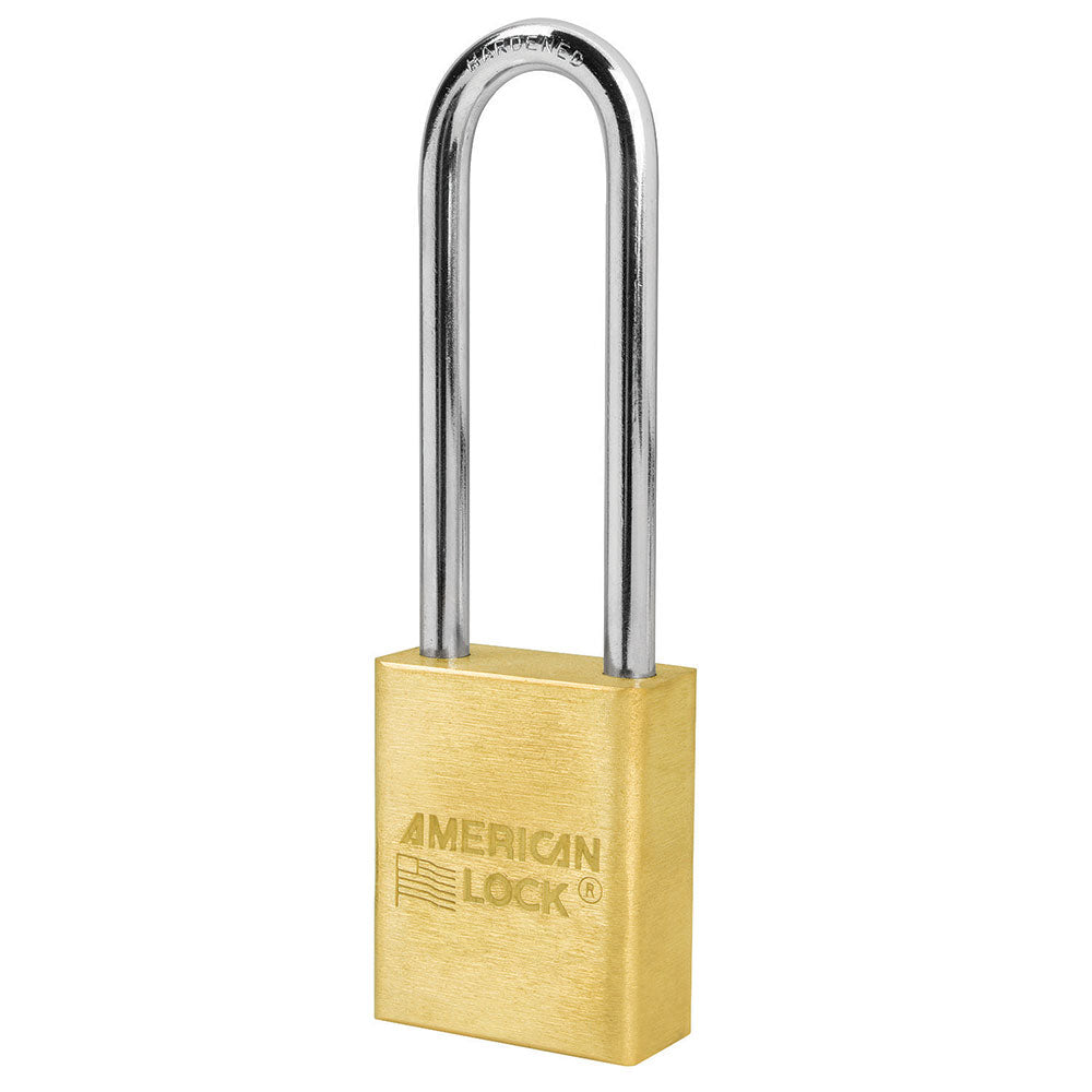 American Lock A6532 1-1/2" Solid Brass 6-Padlock with 3" Shackle