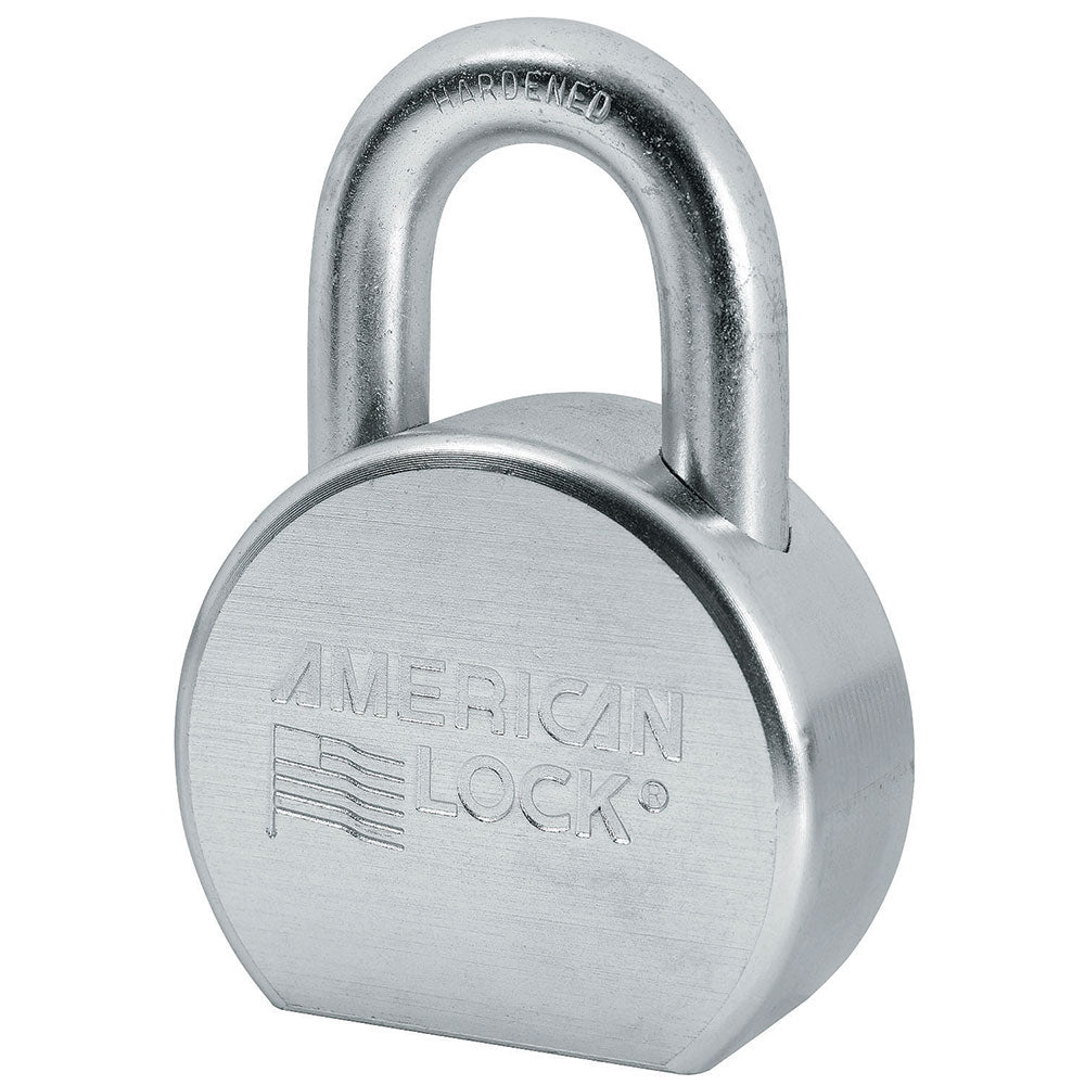 American Lock A702 Solid Steel Rekeyable Padlock, Zinc Plated 2-1/2" Wide