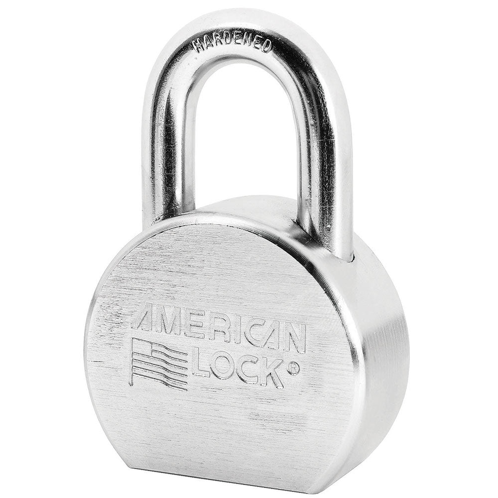 American Lock A706 Solid Steel Rekeyable 6-Padlock, Chrome Plated 2-1/2" Wide