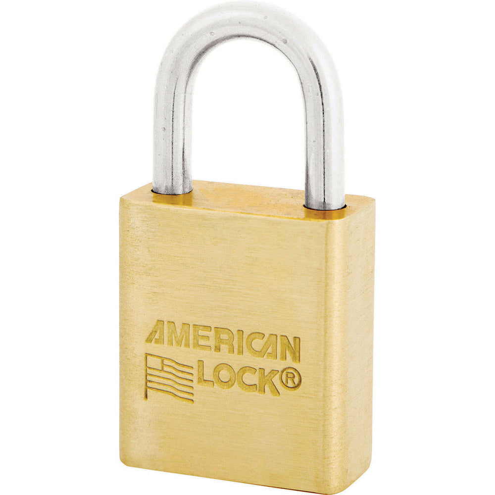American Lock ASL40 Solid Brass BumpStop® Non-Rekeyable Government Padlock 1-1/2" Wide