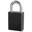 American Lock A1105 Anodized Aluminum Safety Padlock, 1-1/2" Wide with 1" Tall Shackle