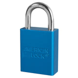 American Lock A1105 Anodized Aluminum Safety Padlock, 1-1/2" Wide with 1" Tall Shackle