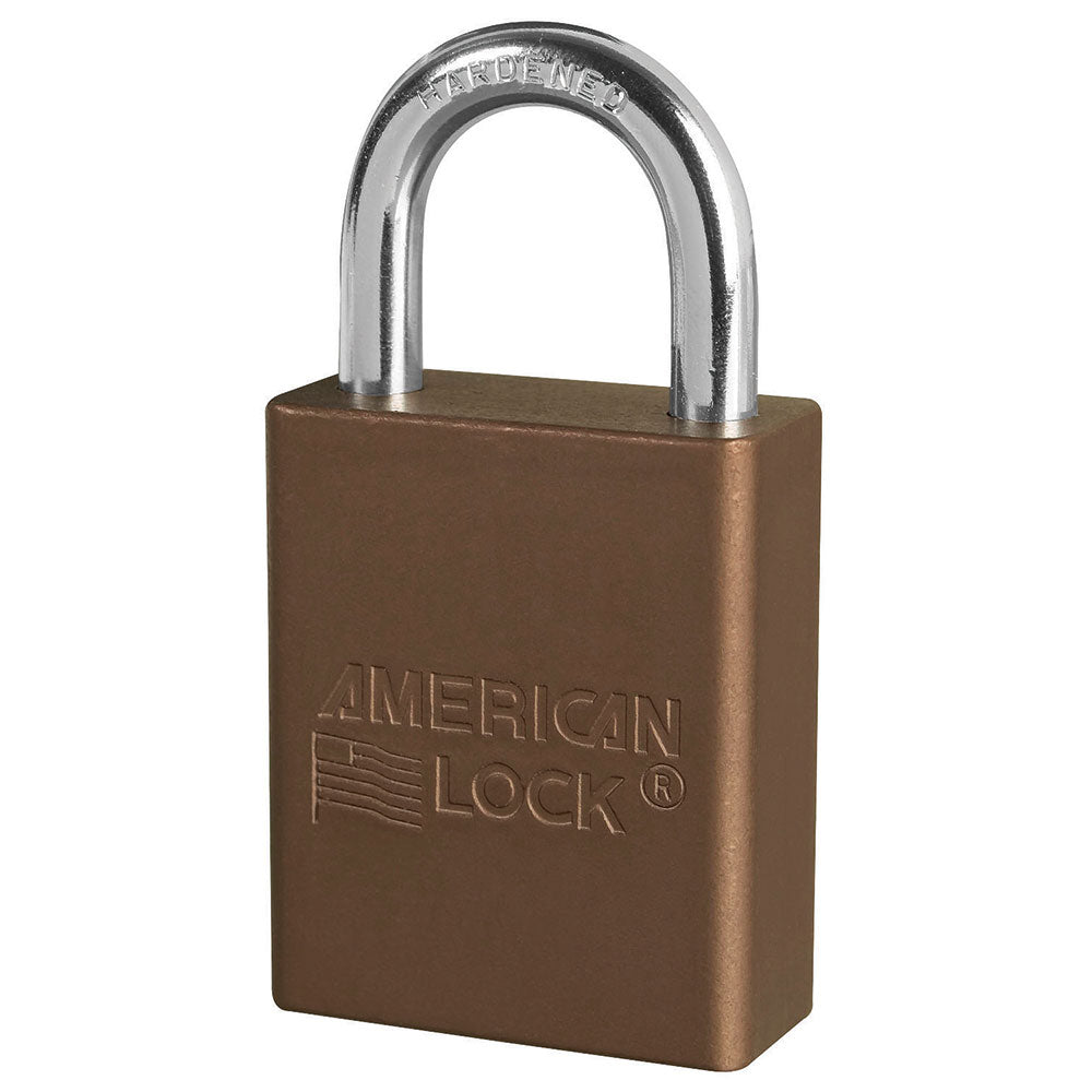 American Lock A1105 Anodized Aluminum Safety Padlock, 1-1/2" Wide with 1" Tall Shackle