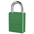 American Lock A1105 Anodized Aluminum Safety Padlock, 1-1/2" Wide with 1" Tall Shackle
