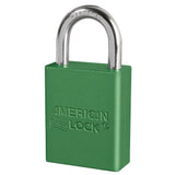 American Lock A1105 Anodized Aluminum Safety Padlock, 1-1/2" Wide with 1" Tall Shackle