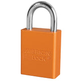 American Lock A1105 Anodized Aluminum Safety Padlock, 1-1/2" Wide with 1" Tall Shackle