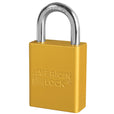 American Lock A1105 Anodized Aluminum Safety Padlock, 1-1/2" Wide with 1" Tall Shackle