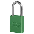American Lock A1106 Anodized Aluminum Safety Padlock, 1-1/2" Wide with 1-1/2" Tall Shackle