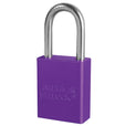 American Lock A1106 Anodized Aluminum Safety Padlock, 1-1/2" Wide with 1-1/2" Tall Shackle