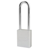 American Lock A1107 Anodized Aluminum Safety Padlock, 1-1/2" Wide with 3" Tall Shackle