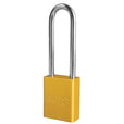 American Lock A1107 Anodized Aluminum Safety Padlock, 1-1/2" Wide with 3" Tall Shackle