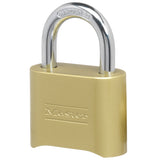 Master Lock 175 Resettable Combination Brass Padlock 2" Wide