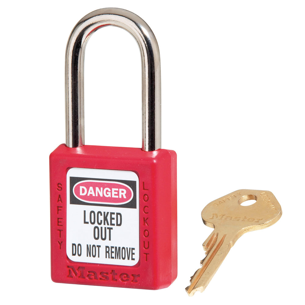 Master Lock 410 Zenex™ Thermoplastic Safety Padlock, 1-1/2" Wide with 3" Shackle