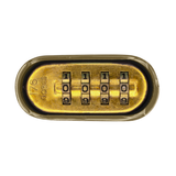 Save Lock & Master Lock 176 Resettable Combination Brass Padlock