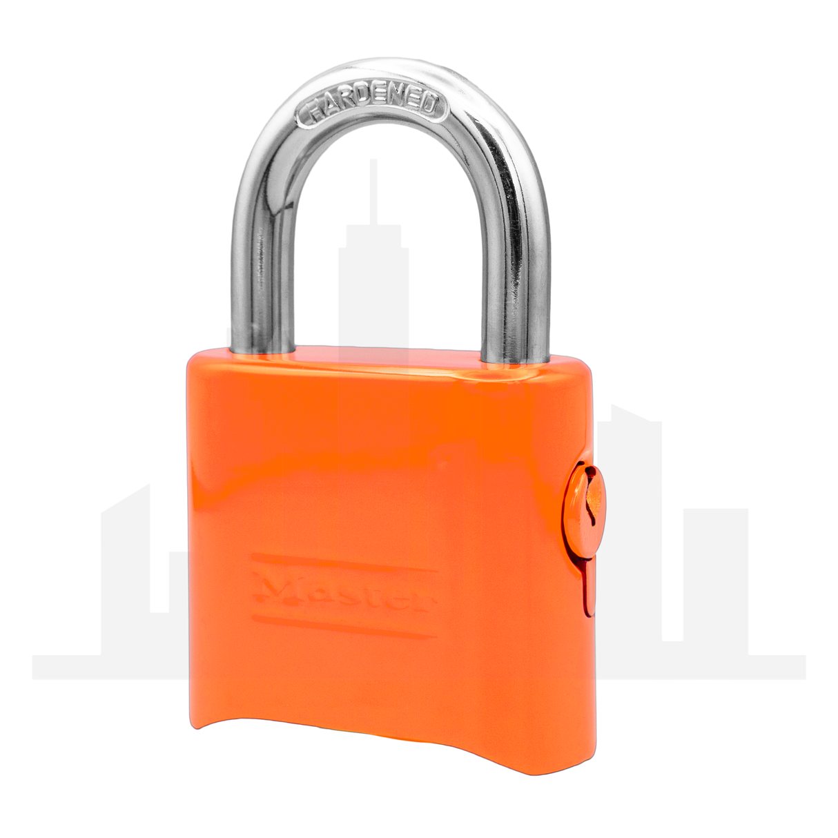 Master Lock 176 Powder Coated Orange Resettable Combination Brass Padlock