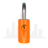 Master Lock 176 Powder Coated Orange Resettable Combination Brass Padlock