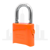 Master Lock 176 Powder Coated Orange Resettable Combination Brass Padlock