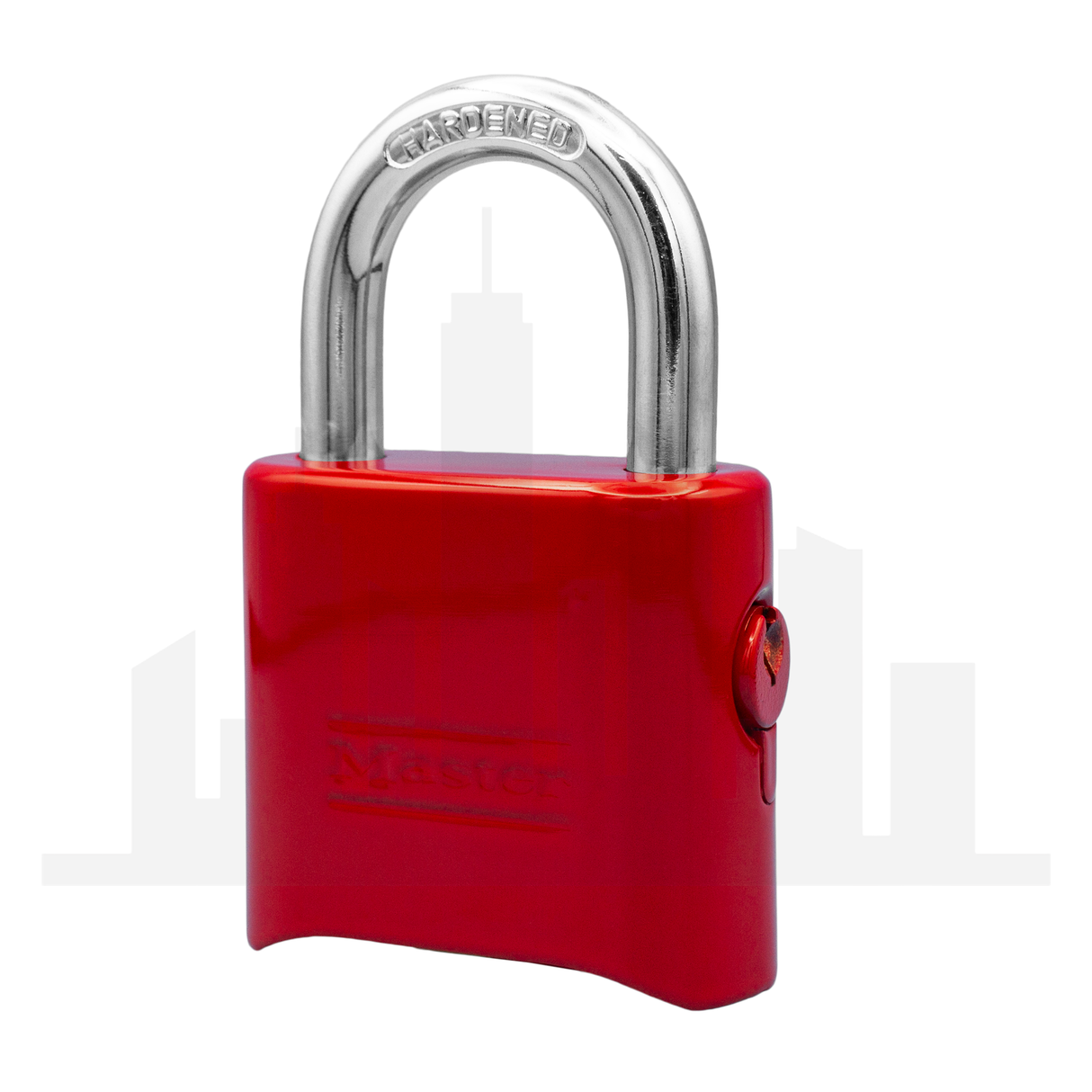 Master Lock 176 Powder Coated Red Resettable Combination Brass Padlock