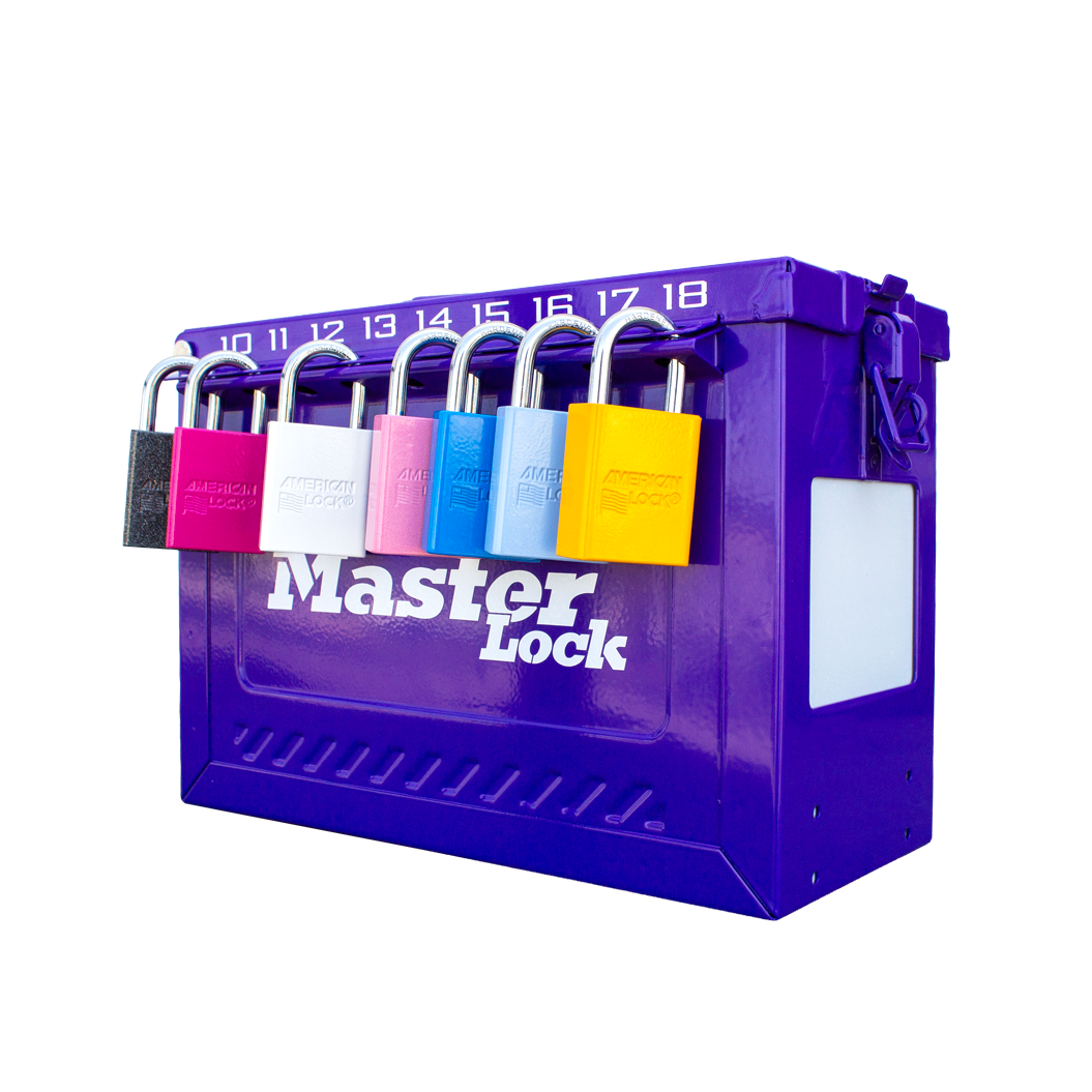 Master Lock S602PCPRP Large Portable Group Lock Box Powder Coated Purple