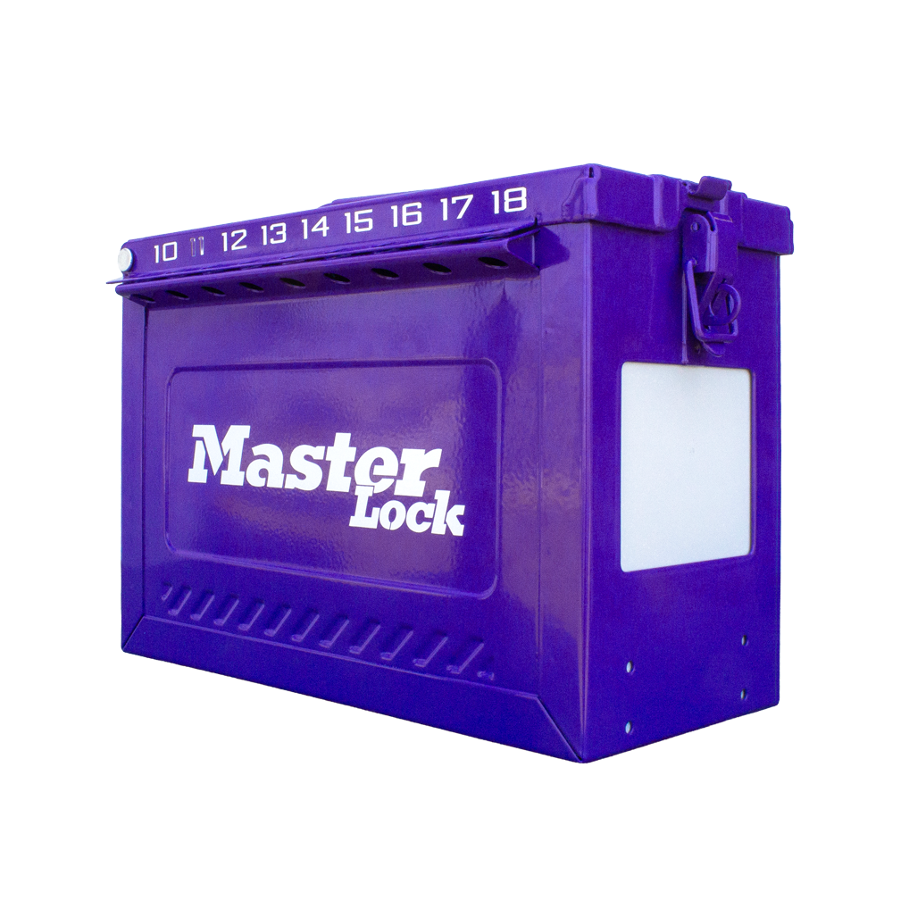 Master Lock S602PCPRP Large Portable Group Lock Box Powder Coated Purple