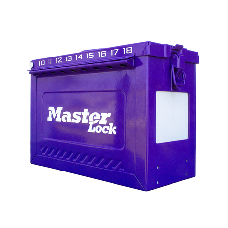 Master Lock S602PCPRP Large Portable Group Lock Box Powder Coated Purple