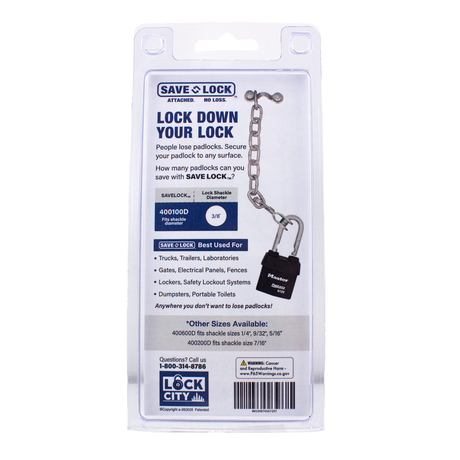 400100D 3/8" Save Lock™ Display Card Kit